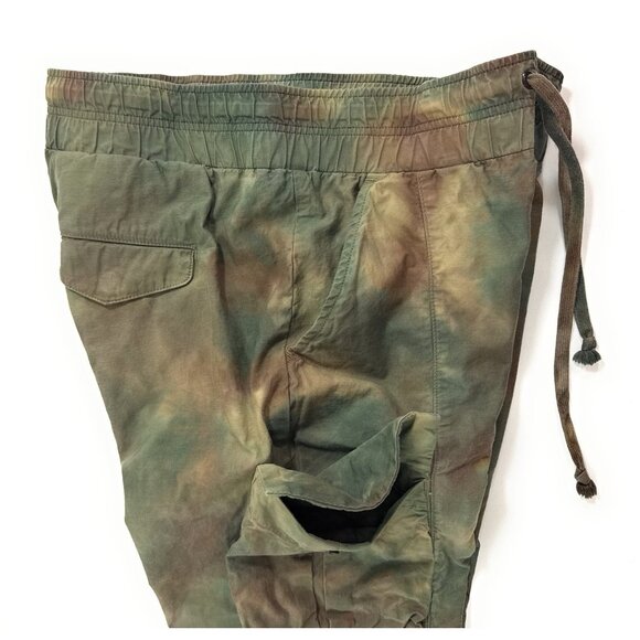 John Elliott Sateen Cargo Pants Size 1 Small Tie Dye Cropped Made In Japan - Picture 5 of 11